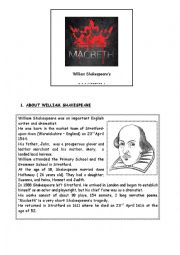 English Worksheet: Macbeth - Shakespeare part 1 of 5