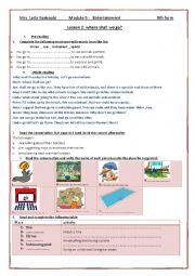 English Worksheet: where shall we go?