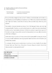 English Worksheet: argumentative essay
