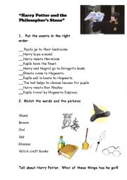 English Worksheet: Harry Potter and the Philosophers Stone