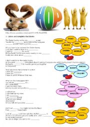 English Worksheet: easter hop