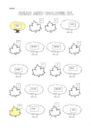 English Worksheet: Numbers 1- 10
