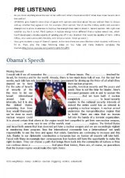 English Worksheet: Learning new words with Obama