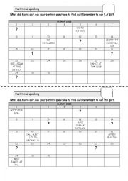 English Worksheet: Past Simple & Ordinal Numbers Speaking Activity