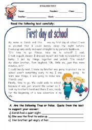 English Worksheet: Simple past worksheet/test