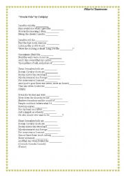 English worksheet: Viva La Vida - Coldplay