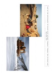 English Worksheet: Compare and Contrast Pictures 1/3