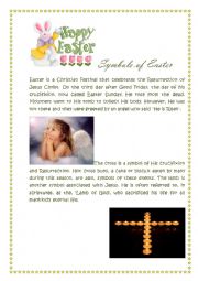 English Worksheet: History of Easter Symbols