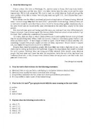 English Worksheet: cloning