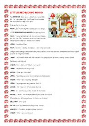 English Worksheet: Little Red Riding Hood