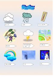 English Worksheet: Weather