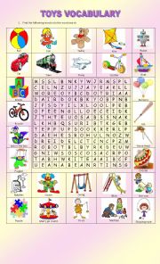 English Worksheet: TOYS VOCABULARY