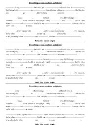 English Worksheet: Describing a person