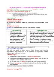 English Worksheet: unit plan