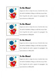 English Worksheet: To the Moon Composition