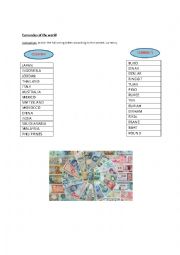 English Worksheet: currencies of the world