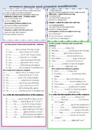 English Worksheet: present simple and present continuous