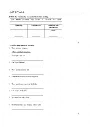 English Worksheet: Countables and Uncountables