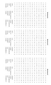 Tools Wordsearch