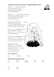 English Worksheet: Adele-Make you feel my love