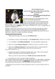 English Worksheet: Behind The Music- Interview with Brian May of Queen on NPR