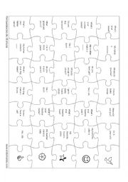 English Worksheet: puzzle