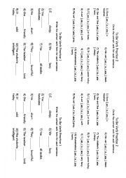 English Worksheet: Treasure Hunt 