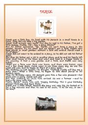 English Worksheet: Derek