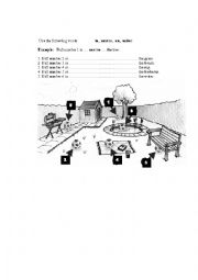 English Worksheet: Place prepositions