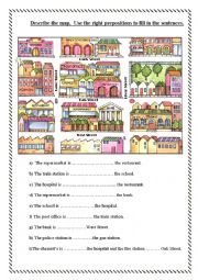 English Worksheet: direction