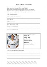 English Worksheet: Cristiano Ronaldo