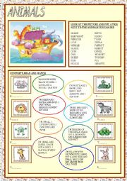 English Worksheet: ANIMALS