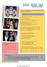 English Worksheet: Born This Way by Lady Gaga
