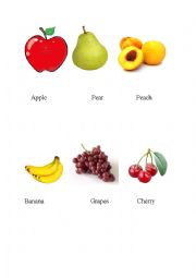 English Worksheet: Fruits