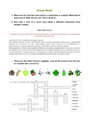 English Worksheet: Saint Patricks Day