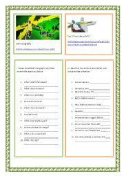 English Worksheet: Bolts Biography