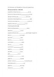 English Worksheet: Because you loved me