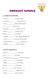 English Worksheet: Present Simple Exc