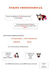 English Worksheet: First conditional Exc
