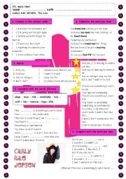 English Worksheet: Carly Rae Jepsen This kiss