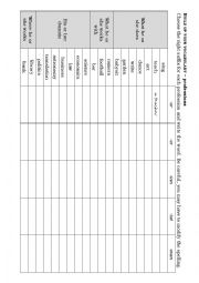 English Worksheet: Jobs - word formation