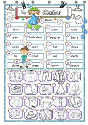 English Worksheet: My Clothes