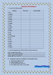 English Worksheet: Present Perfect : Revision Exercises