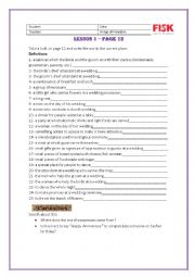 English Worksheet: Wedding vocabulary expansion