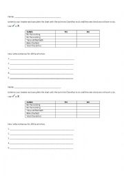English Worksheet: has to / doesnt have to