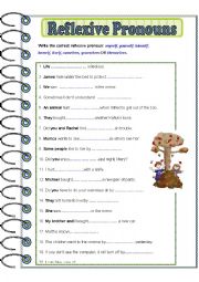 English Worksheet: Reflexive PRONOUNS