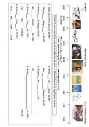 English Worksheet: Past continuous (past progressive) 1