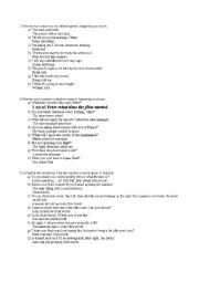 English Worksheet: reported speech and relative clauses 