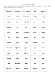 English Worksheet: Game food sleep shelter