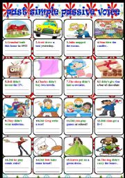 English Worksheet: passive voice past simple